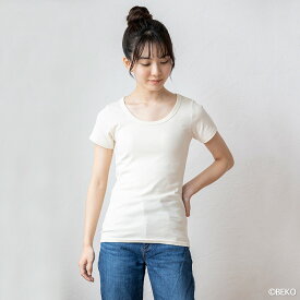 PeopleTree ピープルツリー オーガニックコットン ベーシック クルーネック Tシャツ レディース（返品不可）（メール便使用）210081-82オーガニックコットン 下着 インナー 綿 Tシャツ