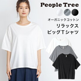 PeopleTree ピープルツリー オーガニックコットン リラックスビッグTシャツ（返品不可）メール便使用 GOTS認証 オーガニックコットン100％