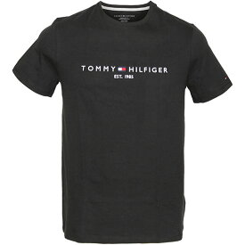 トミーヒルフィガー Tommy Hilfiger Tシャツ クルーネック メンズ ロゴ アメカジ コットン100% ストレッチ 半袖 ホワイト ブラック 人気 ブランド 刺繍 トップス プレゼント ギフト 78J6318