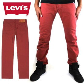 リーバイス Levi's 501 オリジナルフィット ボタンフライ メンズ デニム パンツ ジーンズ レッド