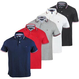 トミーヒルフィガー Tommy Hilfiger メンズ ポロシャツ ワンポイント ロゴ 半袖 ファッション トップス 定番 人気涼しい