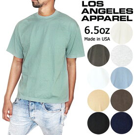 ロサンゼルスアパレル LOSANGELES APPAREL 6.5oz ガーメントダイ Tシャツ カットソー 半袖 ユニセックス 春夏 無地 スポーツ ウェア MADE IN USA