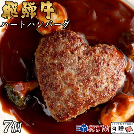 お歳暮 肉 ギフト 早割 飛騨牛 ハート ハンバーグ 食べ比べ ギフト 7個セット A5 A4 [送料無料] | 結婚祝い 出産祝い 内祝い お返し プレゼント 出産 結婚 贈り物 ペア 松阪牛 松坂牛 神戸牛 米沢牛 近江牛 あす楽 肉 お肉 御中元 肉