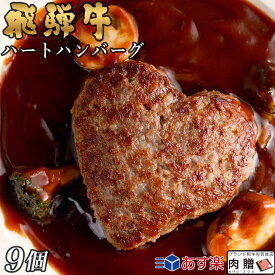 お歳暮 肉 ギフト 早割 飛騨牛 ハート ハンバーグ 食べ比べ ギフト 9個セット A5 A4 [送料無料] | 結婚祝い 出産祝い 内祝い お返し 出産 結婚 贈り物 ペア 松阪牛 松坂牛 神戸牛 米沢牛 近江牛 あす楽 肉 お肉 敬老の日 肉