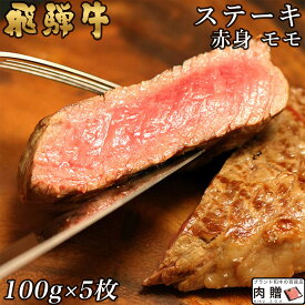 飛騨牛 ステーキ モモ 5枚 100g×5 500g A5 A4 [送料無料] | 和牛 ステーキ 牛肉 鍋 結婚内祝い 出産祝い 内祝い お返し 贈答用 モモ 誕生日 プレゼント