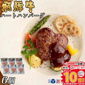 飛騨牛 ハート ハンバーグ 食べ比べ ギフト 6個セット A5 A4 [送料無料] | 結婚祝い 出産祝い 内祝い お返し プレゼント 出産 結婚 贈り物 ペア 松阪牛 松坂牛 神戸牛 米沢牛 近江牛 あす楽 肉 お肉 御中元 肉