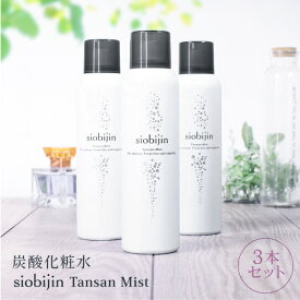 今だけ初回のみ50％OFF！ お得な定期購入20%OFF 化粧水 ミスト 炭酸化粧水 炭酸ミスト 3本セット TANSAN siobijin MIST 125g 塩美人/しおびじん/シオビジン スプレー 大容量 美活 送料無料