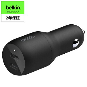 Belkin J[`[W[ 36W(USB-C 18W X 2) ԍڏ[d USB PDΉ }[d iPhone/iPad/AndroidΉ ubN CCB002qcBK