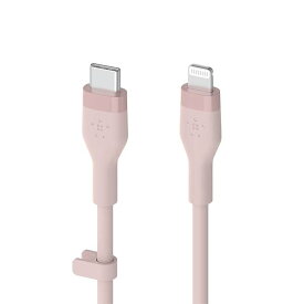 Belkin USB-C to ライトニング シリコン ケーブル iPhone 14/13/12/SE/11/XR 対応 急速充電 高耐久 MFi認証 PD対応 1メートル CAA009bt1M