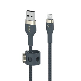 Belkin USB to ライトニング 編組シリコン ケーブル iPhone 14 / 13 / 12 / SE / 11 / XR 対応 急速充電 超高耐久 MFi認証 1メートル BOOST CHARGE↑Flex CAA010bt1M
