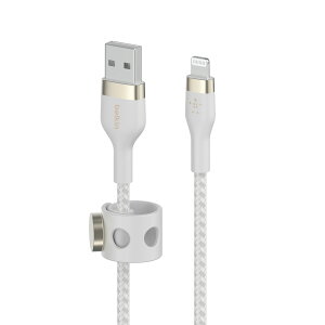 Belkin USB to CgjO ґgVR P[u iPhone 14 / 13 / 12 / SE / 11 / XR Ή }[d ϋv MFiF 1[g BOOST CHARGEFlex CAA010bt1M