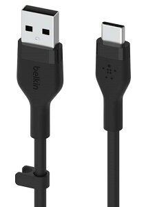�y�����L���O1�ʊl���I�zBelkin USB-A to USB-C �V���R���P�[�u�� iPhone17�Ή� iPad mini/iPad Pro/iPad Air/Galaxy/Android�X�}�[�g�t�H���Ή� ���ϋv USB-IF�F�� 1���[�g�� BOOST CHARGE��Flex CAB008bt1M