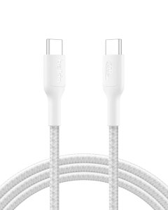 Belkin BoostCharge USB-C to USB-C �ґg�P�[�u�� 1m 2m 60W PD�}���[�d iPhone18�Ή� USB-IF�F�� ���ϋv ���܂�ɂ��� �G�R�f�ލ̗p iPad AirPods Macbook Android USB-C�[�d��Ή� CAB023