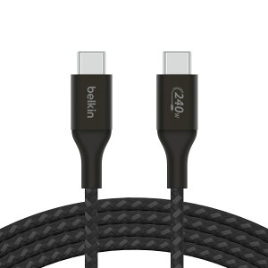 Belkin USB-C to C ґgP[u 240WΉ }[d PD3.1Ή ϋv USB-IFF Q[~OPC/MacBook Pro/MacBook Air/iPad Pro/Surface Pro/Galaxy S22/Android^ubgΉ 2[g CAB015bt2M