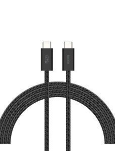 Belkin USB-C to USB-C ケーブル 高耐久ナイロン 超急速充電 240W PD対応iPhone 15/16/iPad/MacBook/Windows各種/Galaxy/PixelなどAndoroid各種 1.5m 2本セット CAB019