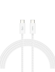Belkin USB-C to USB-C �P�[�u�� ���ϋv�i�C���� ���}���[�d 240W PD�Ή�iPhone 15/16/iPad/MacBook/Windows�e��/Galaxy/Pixel�Ȃ�Andoroid�e�� 1.5m 2�{�Z�b�g CAB019