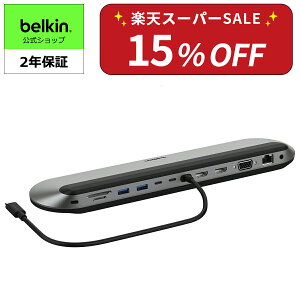 yLO1ʊlIzBelkin 11-in-1 hbLOXe[V 4KgvfBXvCΉ 2.5GbpsC[Tlbg 10Gbpsf[^] 100W PDΉ SD/microSD4.0 M1/M2 MacBook Pro/Windows/ChromebookΉ m[gPCX