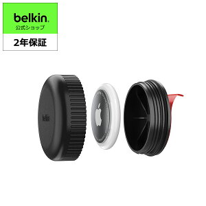 Belkin AirTag �P�[�X �h��(IPX8) �V�[���\��t�� ���S��3M(VHB)�V�[�� �u���b�N MSC016btBK