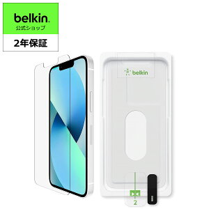 Belkin iPhone 14 / 13 / 13 Pro p UltraGlassیKXtB KX hCcSCHOTT R 0.29mm ȒPtLbgt OVA078zz