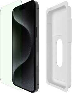 yAppleFKXtBzBelkin iPhone 15/15 Plus/15 Pro/15 Pro Maxp UltraGlass 2یKXtB u[CgJbg KX R 0.29mm ȒPtLbgt OVA13