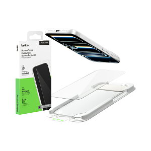 Belkin iPhone�X�N���[���ی�t�B���� iPhone 18�V���[�Y iPhone 17�V���[�Y iPhone Air�Ή� �����K���X �ő�2.2m�����ی� AR���˖h�~ �`�����h�~ �u���[���C�g�J�b�g �w��h�~ ��U�h�~ �R�ۉ��H �N���A