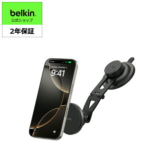 Belkin MagSafe�Ή� ���C�����X�ԍڏ[�d�� iPhone 17/16/15/14/13/12/11/SE/iPad Pro/M1 iPad Pro/iPad mini/Galaxy/Xperia/Android�ȂǊe��X�}�z�Ή� 15W �G�A�R�������o�����p �_�b�V���{�[�h�p CLA �u���b�N WIC013fqBK