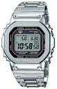 g-shock 腕時計 男性用 ジーショック GMW-B5000D-1JF シルバー フルメタル カシオ G-SHOCK デジタル 人気 電波ソーラー ブルートゥース搭載 彼氏 合格 進学祝い バンド調整無料 プレゼントに最適 お祝い 就職祝い 国内正規品 ギフト包装対応