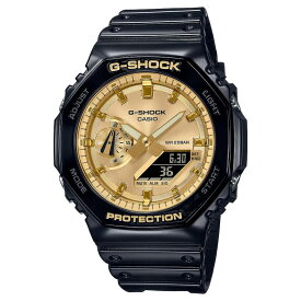 g-shock 腕時計 男性&女性用 カシオ ジーショック CASIO ゴールド 八角形 国内正規品 防水 人気 記念日 お祝い 誕生日 彼氏 プレゼント クリスマス 合格 進学 卒業 就職祝い 還暦 アナログ 電池式 ラッピング無料 GA-2100GB-1AJF