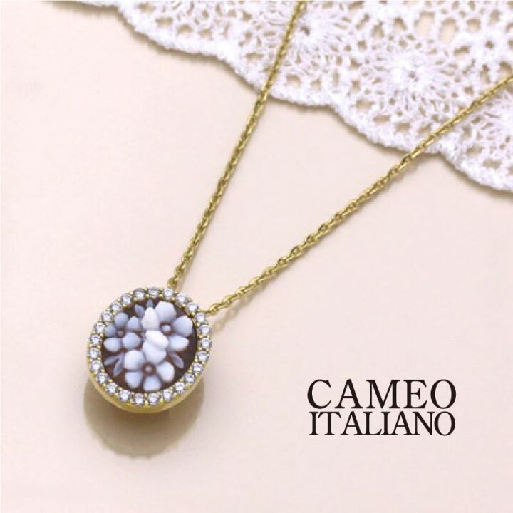 楽天市場】カメオ Cameo カメオイタリアーノ ペンダントネックレス SV