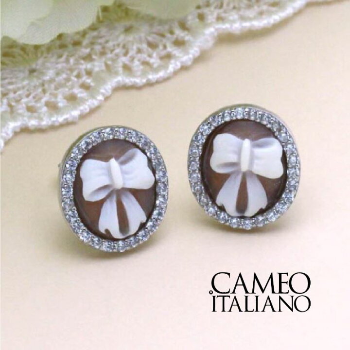楽天市場】カメオ Cameo カメオイタリアーノ ピアス SV sv シルバー 