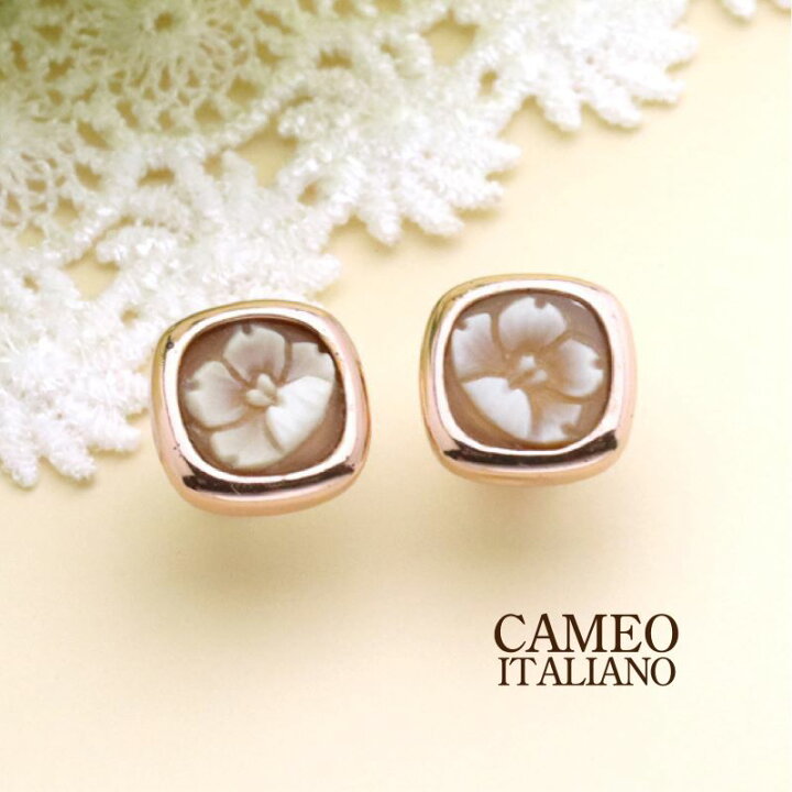 楽天市場】カメオ Cameo カメオイタリアーノ ピアス SV sv シルバー 