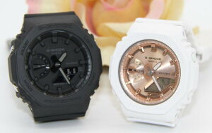 gショック ペアウォッチ カシオ 八角形 ミッドサイズペア腕時計 ラッピング無料 人気 結婚記念日 退職祝い お揃い 記念日 彼氏 彼女 夫婦 誕生日 贈り物 クリスマス 電池式 ブラック GA-2100-1A1