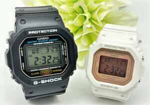 ペアウォッチ gショック CASIO ジーショック ベビージー 腕時計 正規品 記念日 誕生日 カップル 贈り物 夫婦 クリスマス 婚約 結婚 人気 プレゼント 送料無料 デジタル スクエアー ブラック&ピ