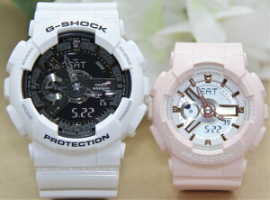 カシオ ペアウォッチ gショック ベビージー ペア腕時計 ラッピング無料 人気 結婚記念日 退職祝い お揃い 記念日 結婚祝い 彼氏 彼女 夫婦 誕生日 贈り物 クリスマス アナログ クォーツ 白 ピ