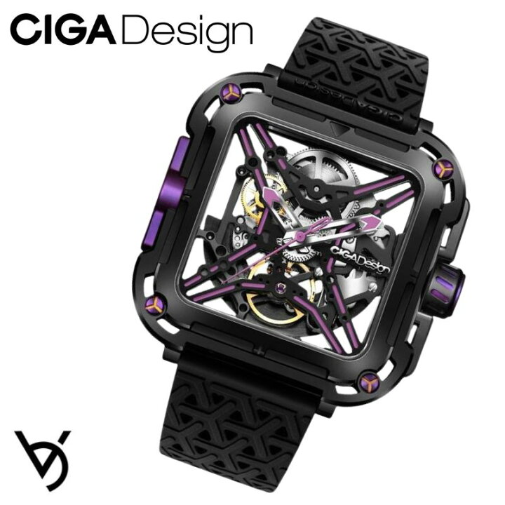 楽天市場】CIGA Design シガ デザイン フルスケルトン 自動巻 腕時計 