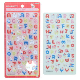 ボンボンドロップシール サンリオ アルファベット 文字 ハローキティ スタンダード【正規品】サンリオ シリーズ もじ シリーズ キティ ボンボン ぷくぷく シール ぷにぷに 可愛い 3D 立体