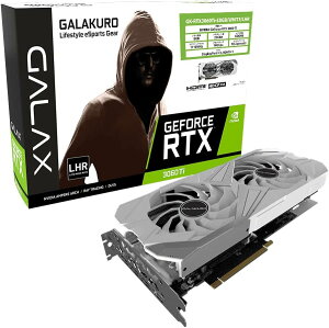 [���l�u��] GPU GEFORCE RTX 3060Ti GALAKURO GAMING [NVIDIA] �Q�[�~���OPC �p�[�c �O���t�B�b�N�{�[�h �O���{ ���� �g�ݗ��� PC�\�� PC�p�[�c ����Q�[�~���OPC GK-RTX3060Ti-E8GB/WHITE/LHR WHITE GALAX GALAXY Lifestyle eSpor
