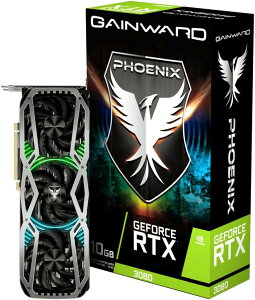 [GAINWARD] GPU GEFORCE RTX 3080 PHOENIX [NVIDIA] �Q�[�~���OPC �p�[�c �O���t�B�b�N�{�[�h �O���{ ���� �g�ݗ��� PC�\�� �\�z PC�\�z ����PC PC�p�[�c ����Q�[�~���OPC 10GB 3�t�@�� NVIDIA DLSS RGB LED���� NED308001