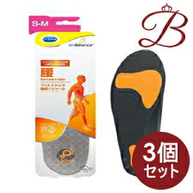 【×3個】ドクターショール インバランス フットストレス吸収インソール 腰 S-M