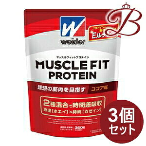 【×3個】森永製菓 ウイダー マッスルフィットプロテイン ココア味 360g