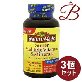 【×3個】大塚製薬 ネイチャーメイド Nature Made スーパーマルチビタミン＆ミネラル 120粒