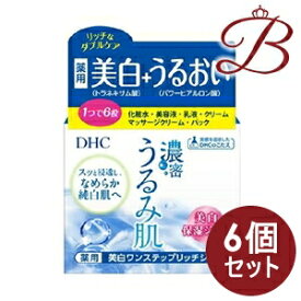 【×6個】DHC 濃密うるみ肌 薬用美白ワンステップリッチジェル 120g