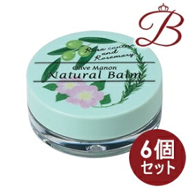 【×6個】日本オリーブ オリーブマノン ナチュバーム ノバラとローズマリーの香り 10mL
