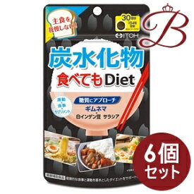 【×6個】井藤漢方 炭水化物食べてもDiet 120粒