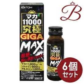 【×6個】井藤漢方 マカ11000究極GIGA MAX 50mL