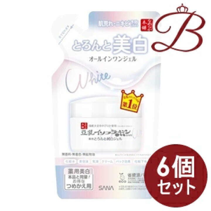 楽天市場】【×6個】サナ なめらか本舗 とろんと濃ジェル 薬用美白 N 
