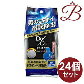 【×24個】ロート製薬 DeOu デ・オウ リフレッシュシート 48枚入り