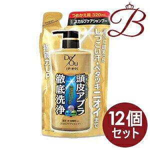 【×12個】ロート製薬 DeOu デ・オウ 薬用スカルプケアシャンプー 320mL 詰替え用