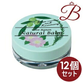 【×12個】日本オリーブ オリーブマノン ナチュバーム ノバラとローズマリーの香り 10mL