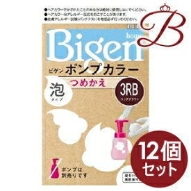 【×12個】ホーユー ビゲン ポンプカラー 詰替え用 3RB リッチブラウン